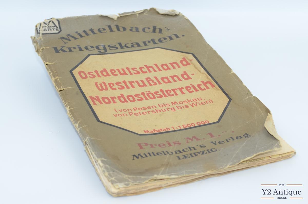 Mittelbach`s Kriegskarten. Ostdeutschland - Westrußland-Nordostösterreich (von Posen bis Moskau, von Petersburg bis Wien). 1915