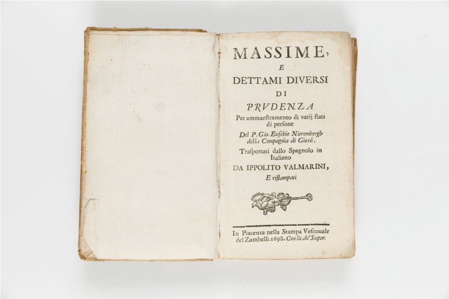 Massime e dettami diversi di prudenza. 1698