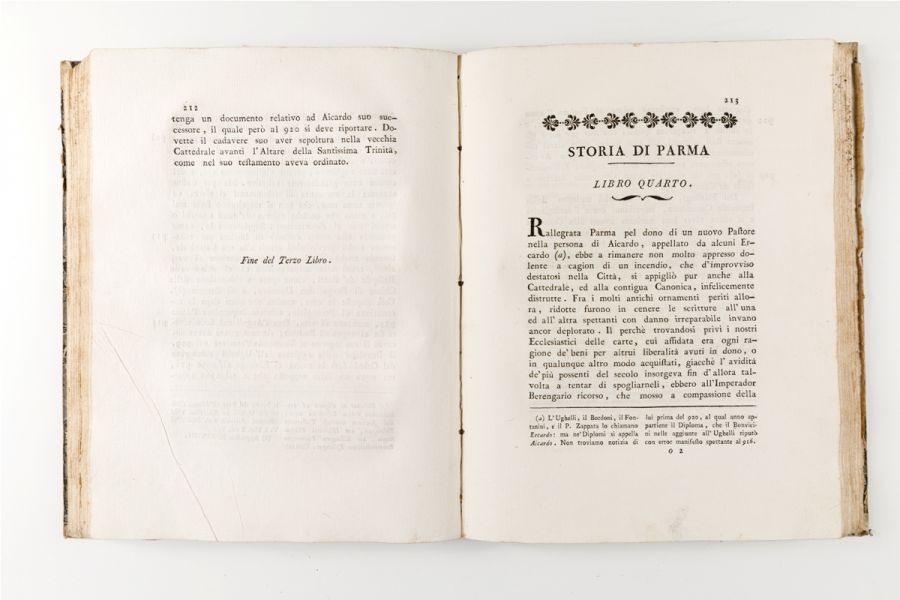 Storia della citta di Parma. 1792