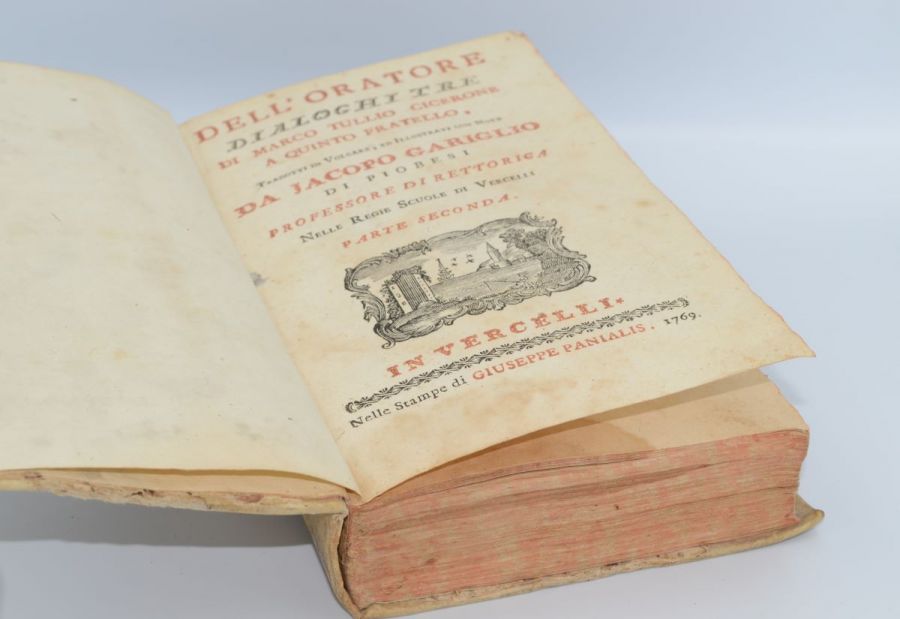 Dell Oratore Cicerone. 1769