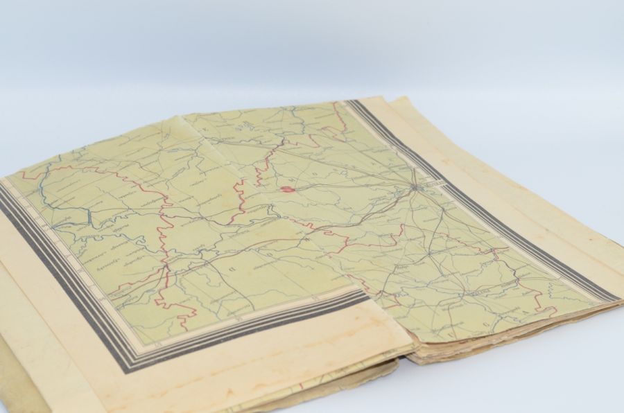 Mittelbach`s Kriegskarten. Ostdeutschland - Westrußland-Nordostösterreich (von Posen bis Moskau, von Petersburg bis Wien). 1915