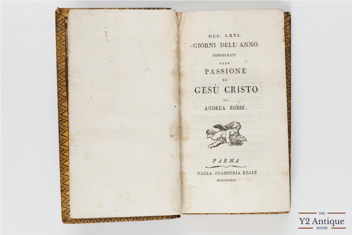 CCC.LXVI. Giorni Dell'Anno Consecrati Alla Passione Di Gesu Cristo. Rubbi A. 1793