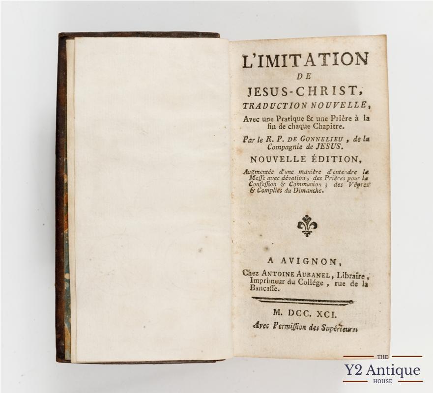 L’imitation de Jesus-Christ. 1791