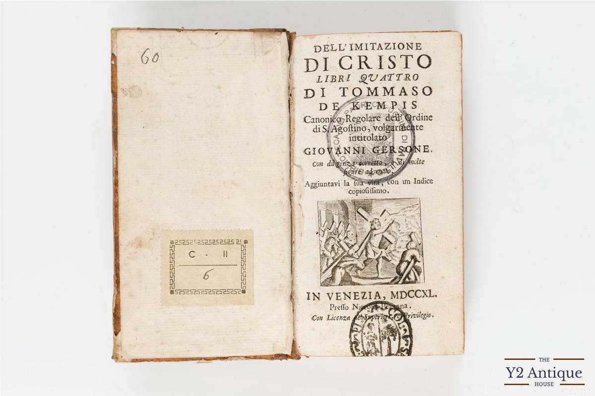 Dell'imitazione di Cristo. Kempis T. 1740