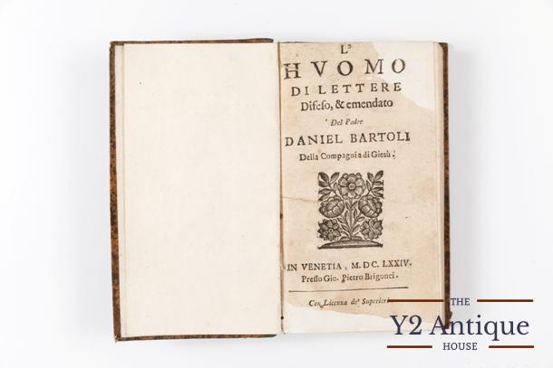 L'huomo di lettere difeso, & emendato del padre. Bartoli D. 1674