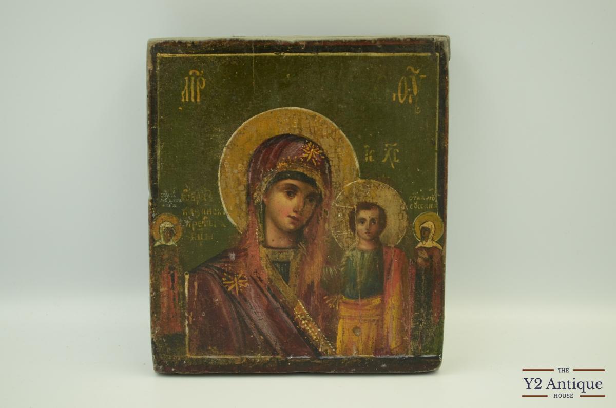 Ікона Казанської Божої Матері з предстоящими святими