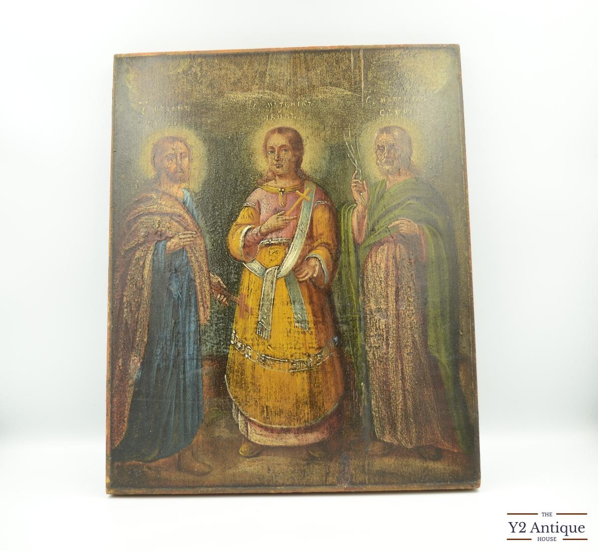 Ікона Святі мученики і сповідники Гурій, Самон та Авів
